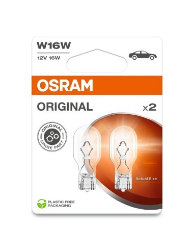 Set of 2 W16W Bulbs, 12v, Osram
