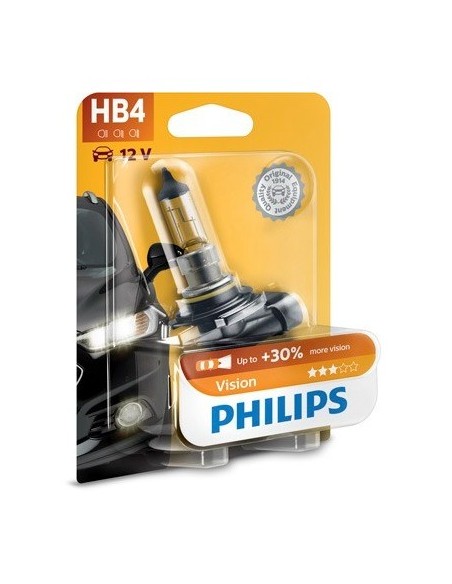 Philips Vision HB4 Car Bulb 12V P22D 51W