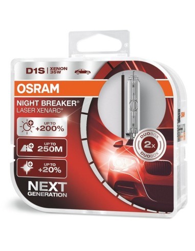 2 darab D1S OSRAM NIGHT BREAKER LASER Next Generation xenon autós izzó, +200%  85V 35W