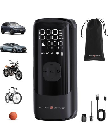 Portable Air Compressor 150 PSI, Fast Tire Pump...