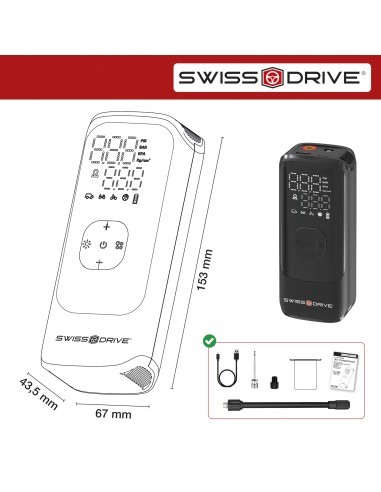 Portable Air Compressor 150 PSI, Fast Tire Pump...