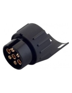 Car trailer socket adapter, plastic, black, 7/13 pins,... 2