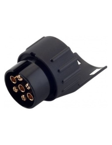 Car trailer socket adapter, plastic, black,...