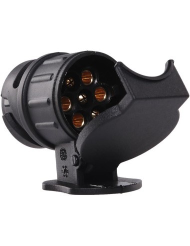 Car trailer socket adapter, plastic, black,...