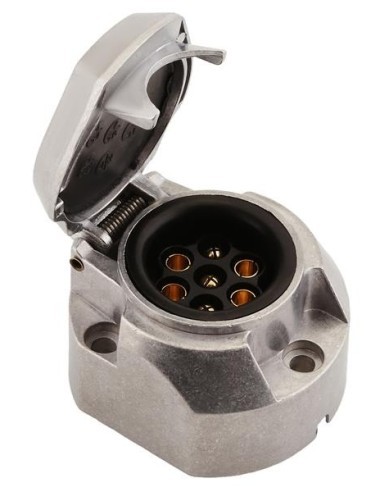7-pin metal trailer socket, CarFace