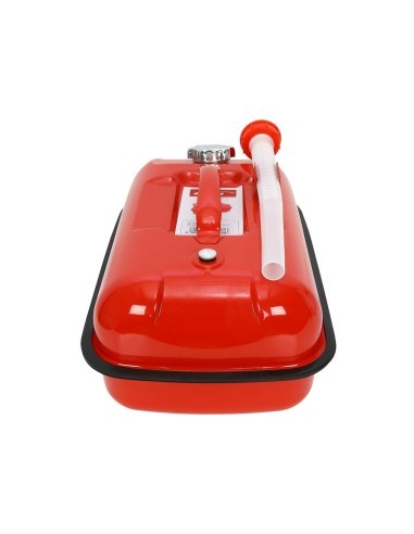 Safety metal canister with anti-tip feature and...
