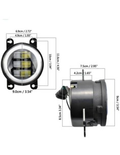 Комплект 2 LED фарове за мъгла за Dacia, Renault, Nissan... 2