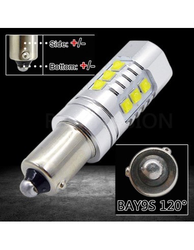 Red Car LED H21W / BAY9S Canbus 80W 12-24V CREE...