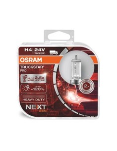 Set 2 Truck Lamp 24V H4 75/70W TRUCKSTAR PRO +120%...