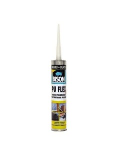 Black Polyurethane Sealant Adhesive Bison PU Flex 300ml