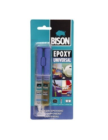Κόλλα επισκευής, δι-component, Bison Epoxy 2x12ml