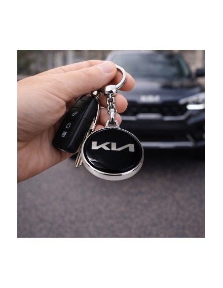 Premium keychain dedicated to Kia, Black