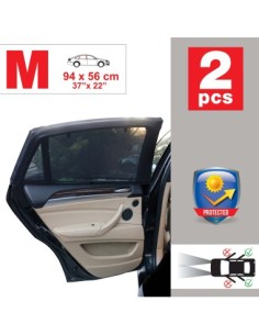 Set of 2 solar window shades with exterior mounting 95x54cm 2