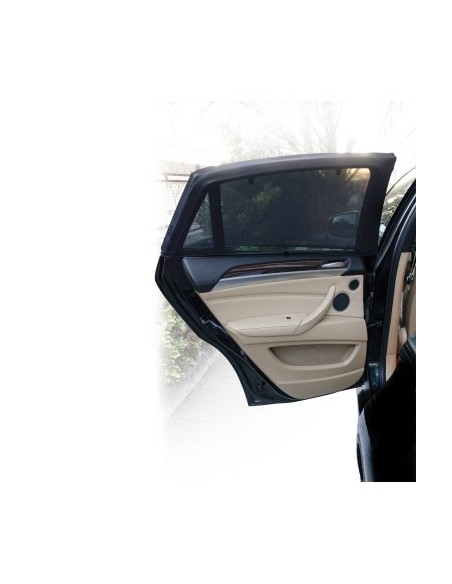 Set of 2 solar window curtains with exterior mounting 105x58cm