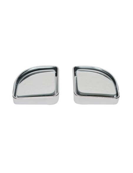 Set of 2 convex car mirrors 50mm for eliminating blind spots, chrome, self-adhesive