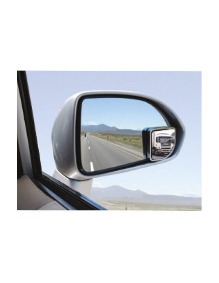 Set of 2 convex car mirrors 50mm for eliminating blind spots, chrome, self-adhesive