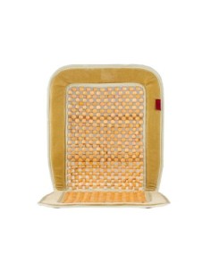 Universal beige chair cover with balls 1pc