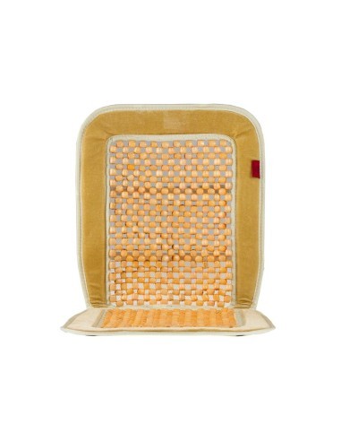 Universal beige chair cover with balls 1pc
