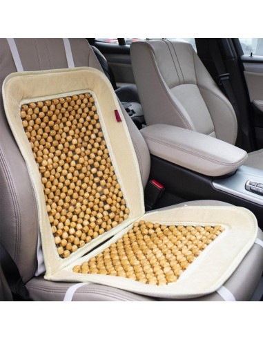 Universal beige chair cover with balls 1pc