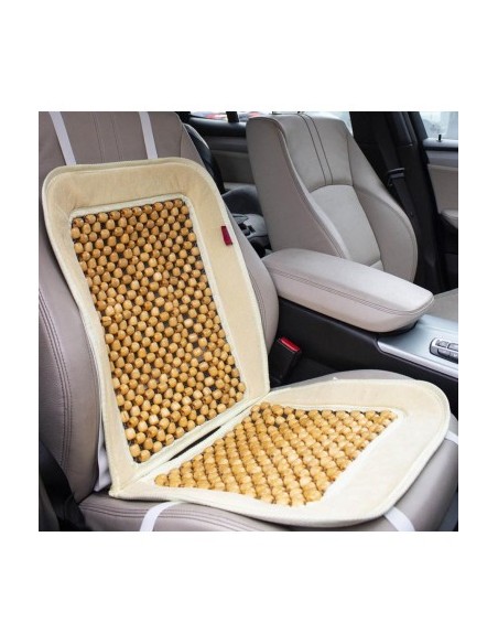 Universal beige chair cover with balls 1pc