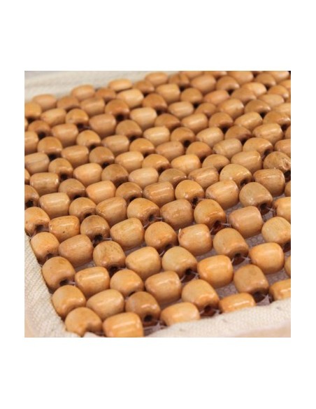 Universal beige chair cover with balls 1pc