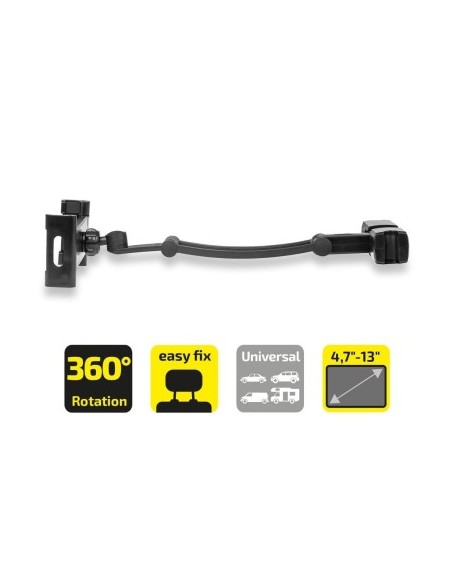 Premium Heyner Flexible Tablet Car Holder with Headrest Mount