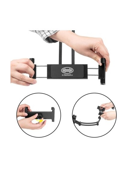Premium Heyner Flexible Tablet Car Holder with Headrest Mount