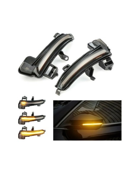 Set 2 Dynamic LED Mirror Indicators for Skoda Superb MK3 A7 2016-2019