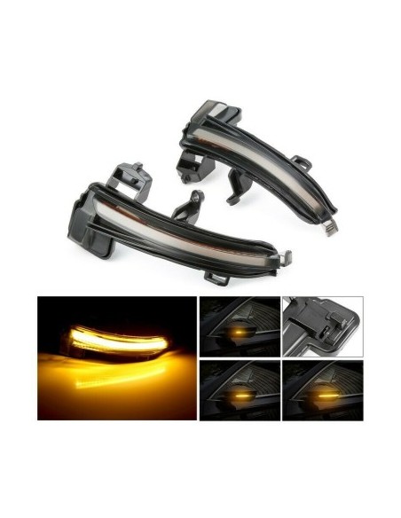 Set 2 Dynamic LED Mirror Indicators for Skoda Superb MK3 A7 2016-2019