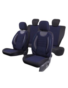 City Blue Black Chair Cover Set