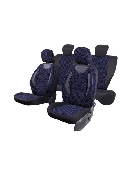 City Blue Black Chair Cover Set