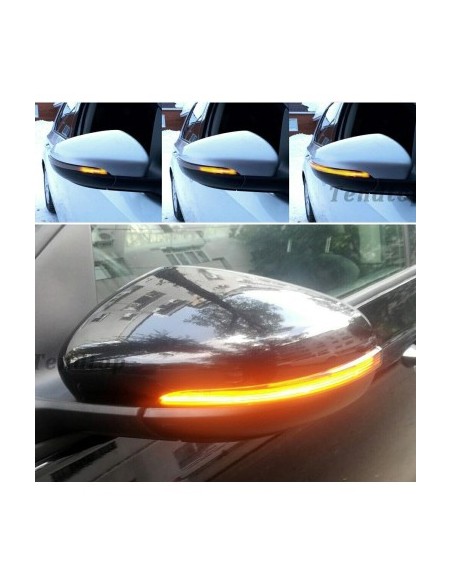 Set of 2 Dynamic LED Mirror Indicators compatible with VW Golf 6, Touran