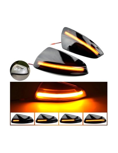 Set of 2 Dynamic LED Mirror Indicators for Mercedes-Benz C Class W204, S204, Vito, Viano W639