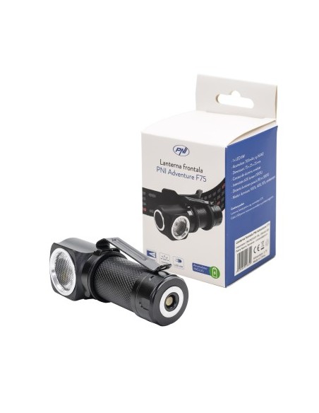 Pni Adventure F75 Headlamp, 6w Led, 600 Lm, With Battery And Magnetic Charger, Head Support