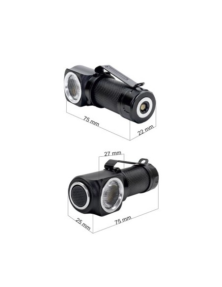 Pni Adventure F75 Headlamp, 6w Led, 600 Lm, With Battery And Magnetic Charger, Head Support