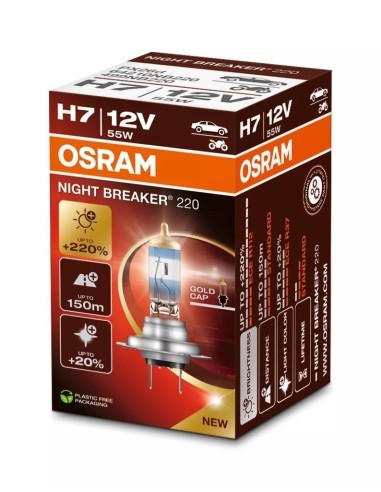 Osram H7 Night Breaker Halogen Car Bulb +220%...