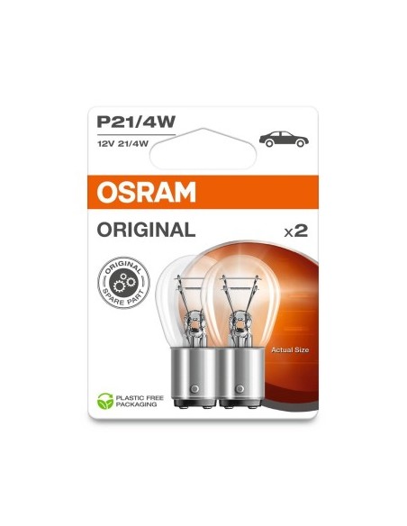 Set of 2 Bulbs P21/4W, 12V, Osram