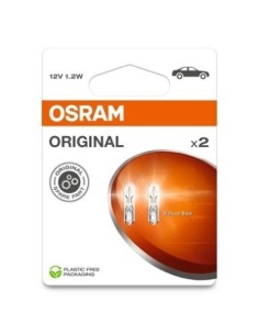 Set of 2 W1.2W Bulbs, 12V, 1.2W, Osram