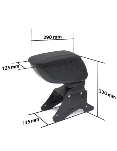 Universal car armrest with storage compartment,...