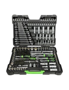 12 Point Socket Set with 216 Pieces Chrome