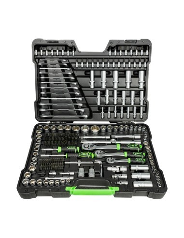 12 Point Socket Set with 216 Pieces Chrome