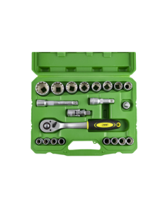 Socket Set With 21 Pieces 1/2 Inch Spline