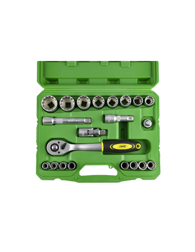 Socket Set With 21 Pieces 1/2 Inch Spline