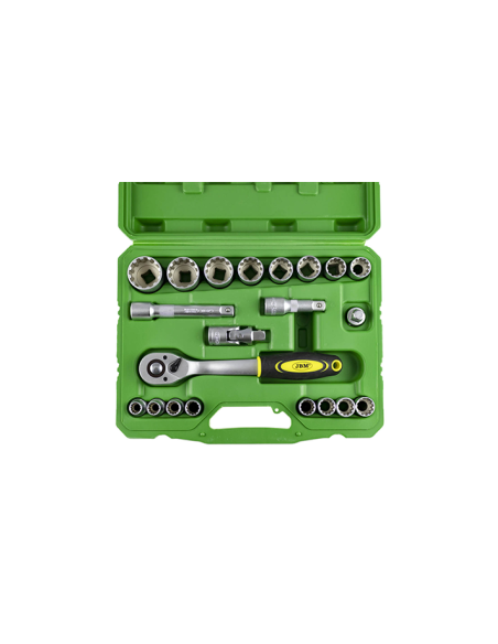 Socket Set With 21 Pieces 1/2 Inch Spline