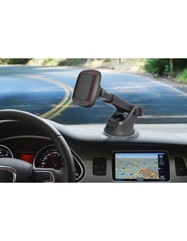 Magnetic car phone holder with...
