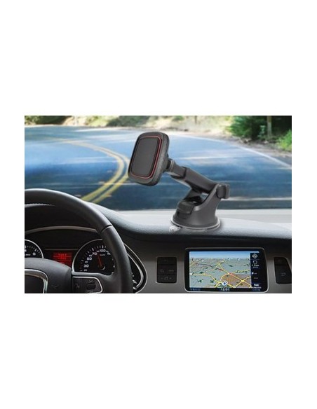 Magnetic car phone holder with dashboard/windshield suction mount, Mega Drive