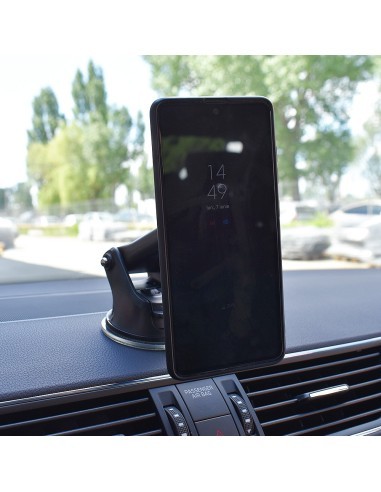 Magnetic car phone holder with...