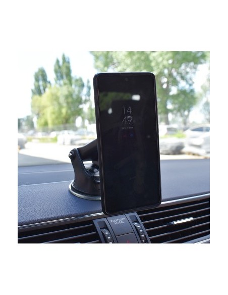 Magnetic car phone holder with dashboard/windshield suction mount, Mega Drive