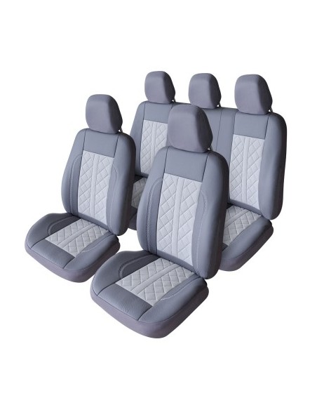 Exclusive Leather and Alcantara Gray Chair Cover Set, Umbrella