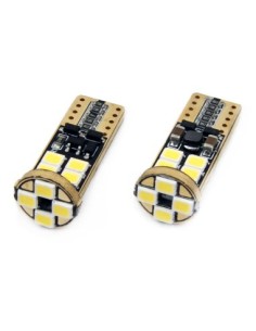 Комплект 2 LED крушки за автомобил W5W Canbus T10 с 12Smd...